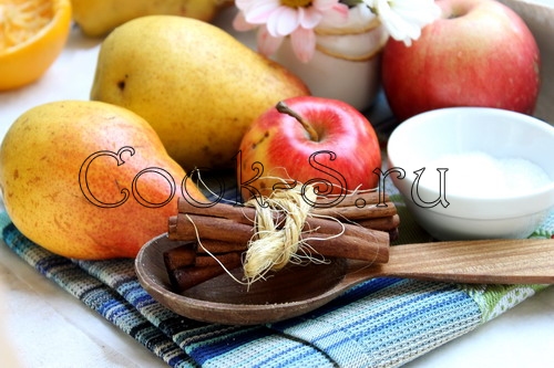 варенье из яблок и груш - ингредиенты