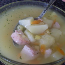 гороховый суп с копченостями