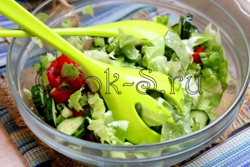 легкий овощной салат