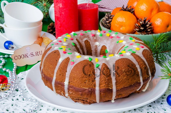 рождественский кекс с сухофруктами и орехами рецепт